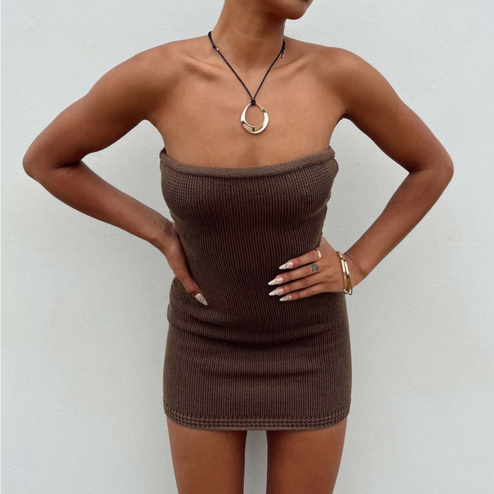PRINCESS POLLY flow strapless mini dress